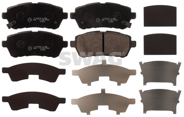Kit de plaquettes de frein, frein à disque SWAG 50 11 6068