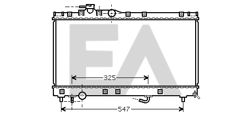 Radiateur, refroidissement du moteur EACLIMA 31R71304