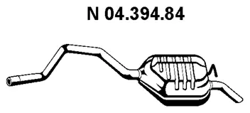 Silencieux arrière EBERSPÄCHER 04.394.84