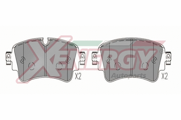 Kit de plaquettes de frein, frein à disque AP XENERGY X41388