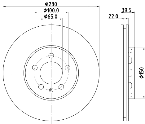 Disque de frein PAGID 50201