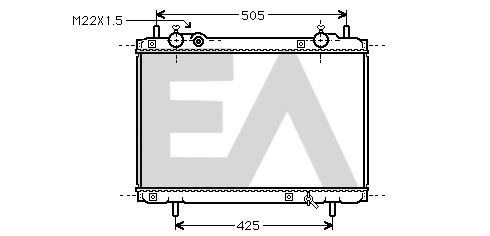 Radiateur, refroidissement du moteur EACLIMA 31R25037