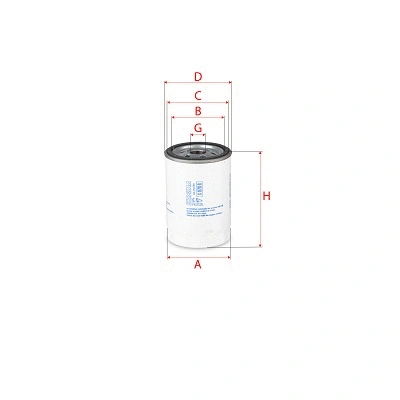 Filtre à huile SOFIMA S 1170 R