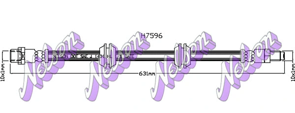 Flexible de frein KAWE H7596