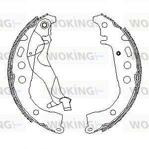 Mâchoire de frein WOKING Z4101.01