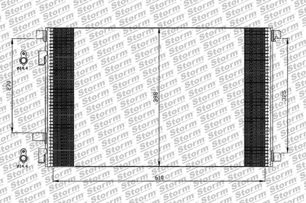Condenseur, climatisation STORM QUALITY PARTS 87111