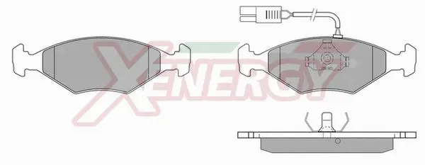 Kit de plaquettes de frein, frein à disque AP XENERGY X40220