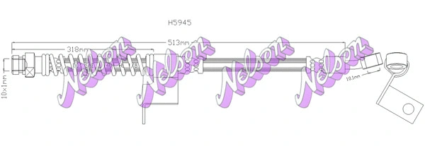 Flexible de frein KAWE H5945