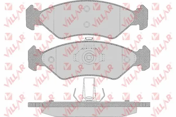 Kit de plaquettes de frein, frein à disque VILLAR 626.0655