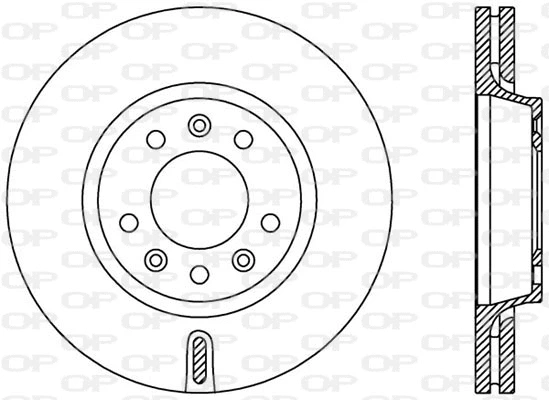 Disque de frein OPEN PARTS BDA2381.20