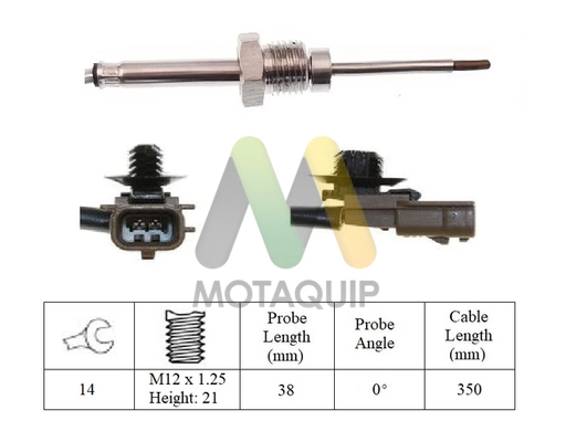 Capteur, température des gaz MOTAQUIP LVET425