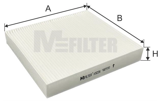 Filtre, air de l'habitacle MFILTER K 9226