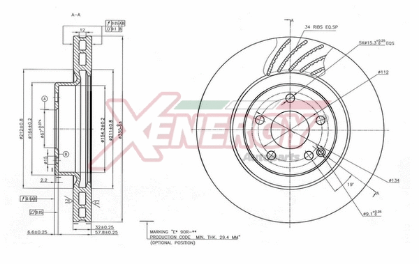 Disque de frein AP XENERGY X602911