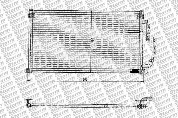 Condenseur, climatisation STORM QUALITY PARTS 27005