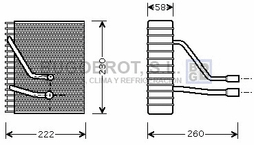 Évaporateur climatisation BUGOBROT 70-FDV330