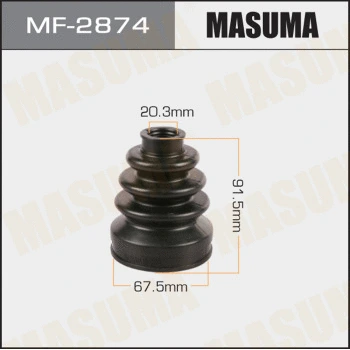 Jeu de joints-soufflets, arbre de commande MASUMA MF-2874