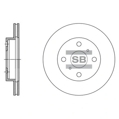 Disque de frein Hi-Q SD4091