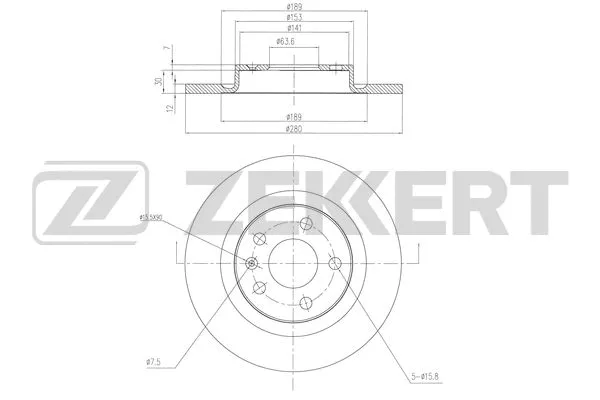 Disque de frein ZEKKERT BS-6431