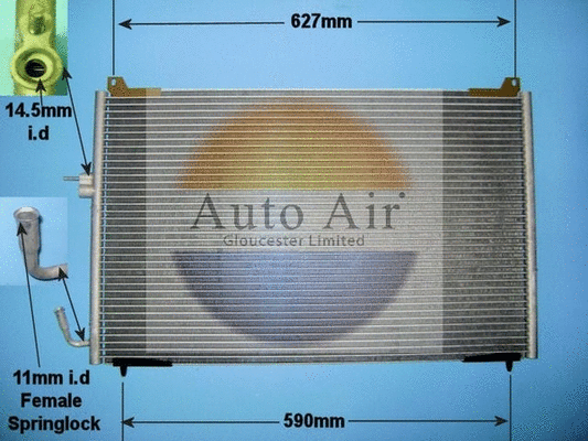 Condenseur, climatisation AUTO AIR GLOUCESTER 16-1246