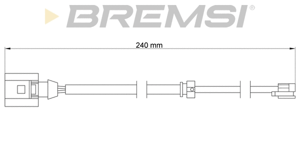Contact d'avertissement, usure des plaquettes de frein BREMSI WI0726