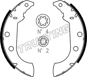 Jeu de mâchoires de frein TRUSTING 079.186