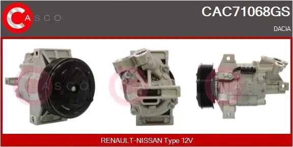 Compresseur, climatisation CASCO CAC71068GS