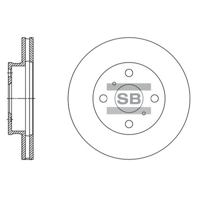 Disque de frein Hi-Q SD4613