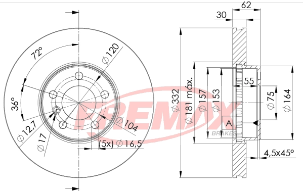 Disque de frein FREMAX BD-1985