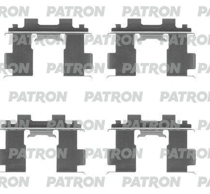 Kit d'accessoires, plaquette de frein à disque PATRON PSRK1233