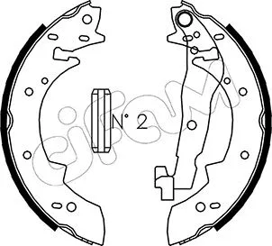 Jeu de mâchoires de frein CIFAM 153-014