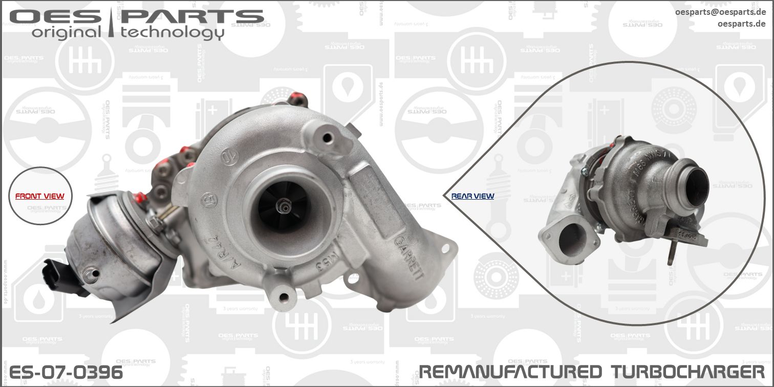 Turbocompresseur, suralimentation OES PARTS ES-07-0396