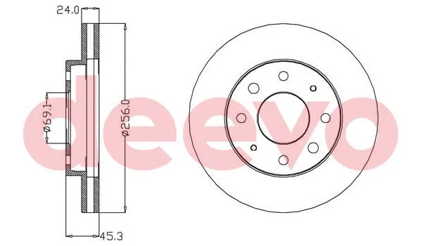 Disque de frein DEEVO BD28320