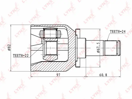 Jeu de joints, arbre de transmission LYNXAUTO CI-4601