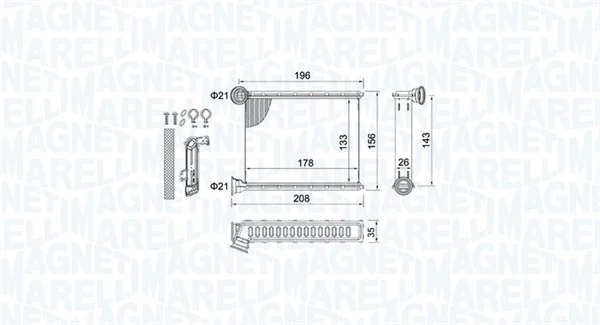 Système de chauffage MAGNETI MARELLI 350218459000