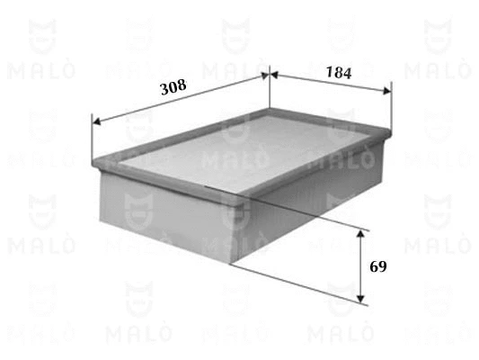 Filtre à air AKRON-MALÒ 1500383