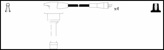 Kit de câbles d'allumage LEMARK HOES260