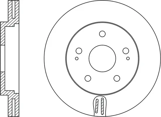 Disque de frein FIT FR0458V