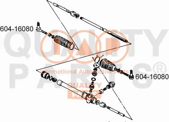 Rotule de barre de connexion IAP QUALITY PARTS 604-16080