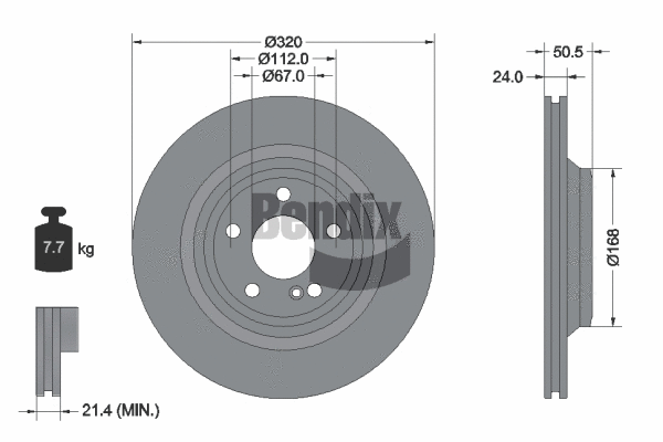 Disque de frein BENDIX Braking BDS2301HC
