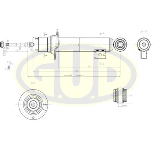 Amortisseur G.U.D. GSA340033
