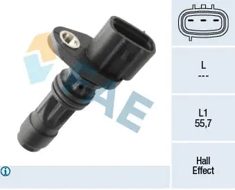 Capteur d'angle, vilebrequin FAE 79486