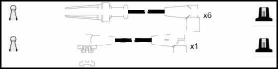 Kit de câbles d'allumage LEMARK HOES262