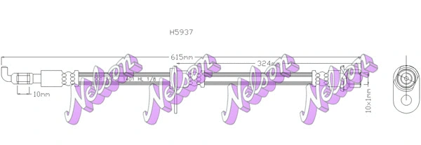 Flexible de frein BROVEX-NELSON H5937