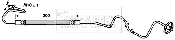 Flexible de frein BORG & BECK BBH7839