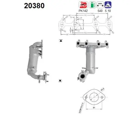 Catalyseur AS 20380