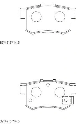Kit de plaquettes de frein, frein à disque ASIMCO KD1702