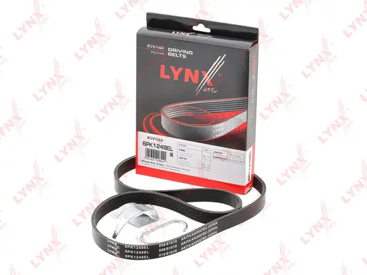Courroie trapézoïdale à nervures LYNXAUTO 6PK1249EL