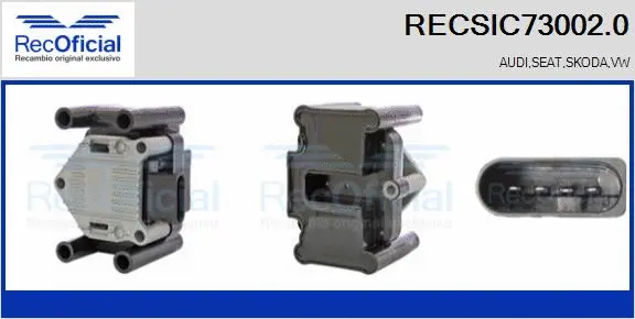 Bobine d'allumage RECOFICIAL RECSIC73002.0