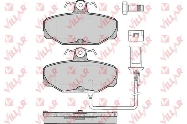 Kit de plaquettes de frein, frein à disque VILLAR 626.0279