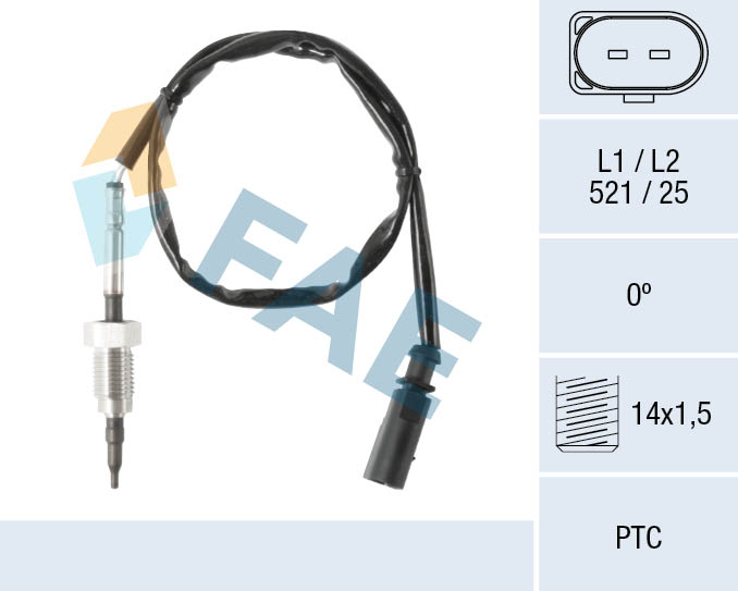 Capteur, température des gaz FAE 68070
